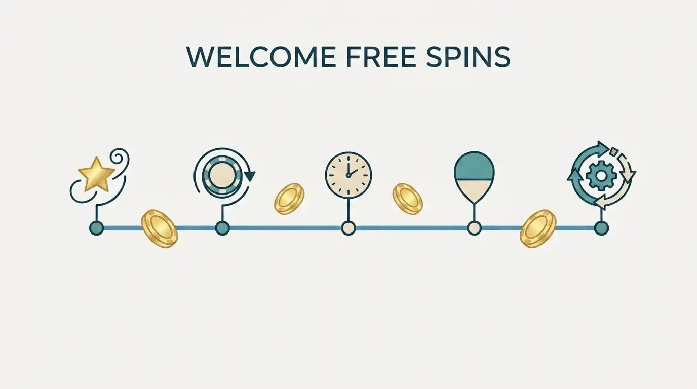 Editorial SpinShark free spins timeline for UK players with validity and wagering checkpoints